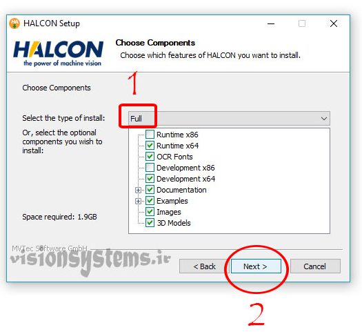 نصب نسخه ی کامل Halcon